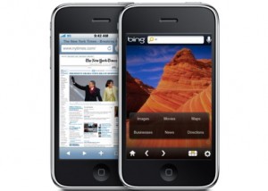 bing in iphone safari